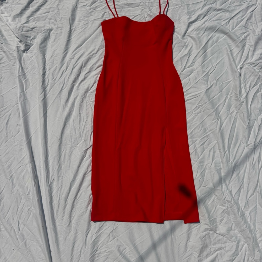 Zara Red Midi Dress